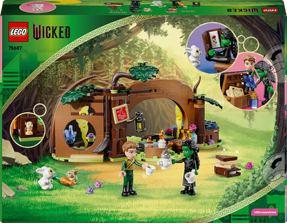 LEGO Refúgio da Elphaba Malvada - Brinquedo de Construção na Floresta com 2 Mini Bonecas e 2 Figuras de Animais, além de Acessórios - Presente para Meninas a partir de 7 Anos e Fãs do Filme - 75687