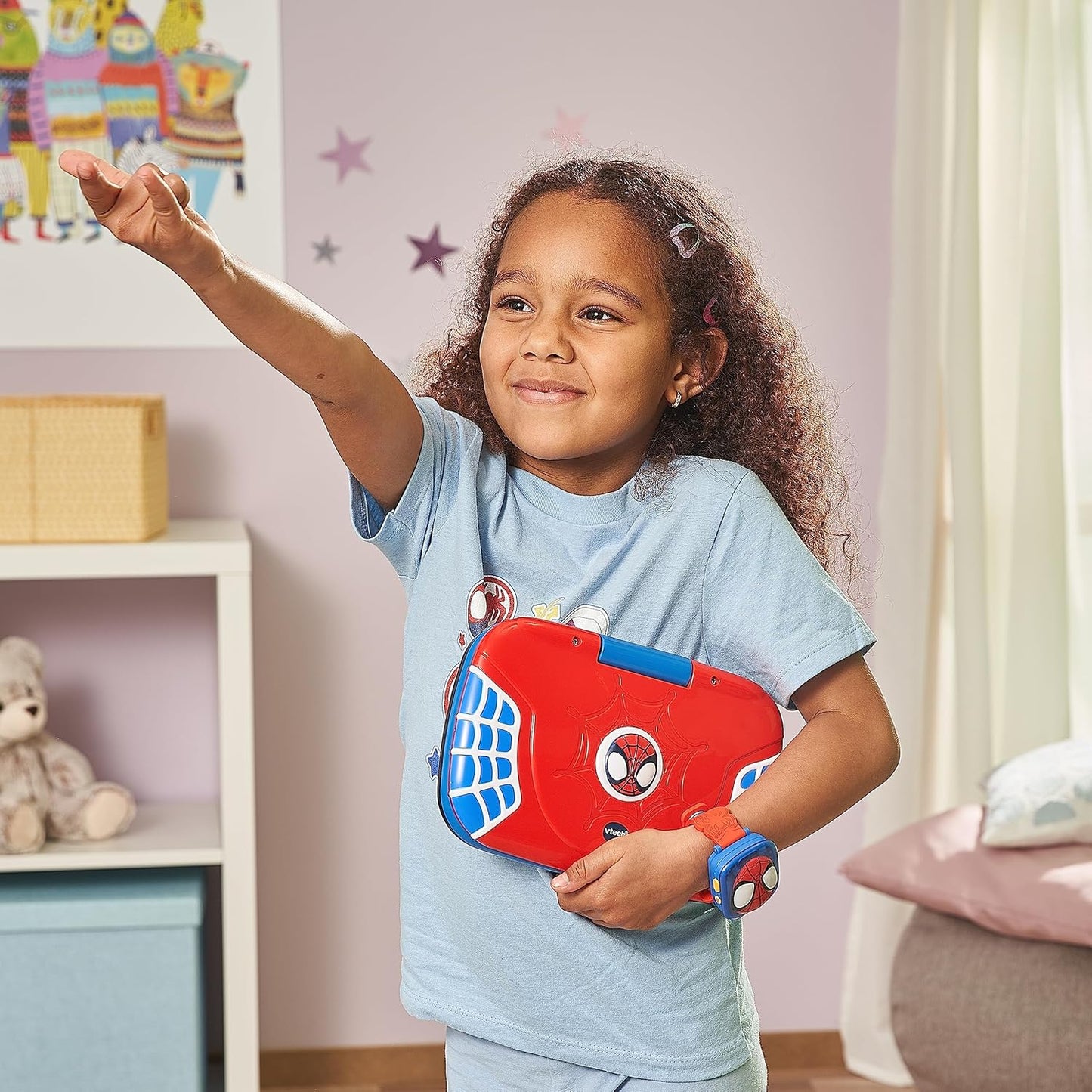 VTech Homem-Aranha e Seus Incríveis Amigos: Laptop Educativo do Homem-Aranha, Brinquedo Interativo para Crianças, Aprenda Letras, Palavras e Contagem, Presente para Fãs do Homem-Aranha de 3, 4, 5 e 6 Anos, Versão em Inglês