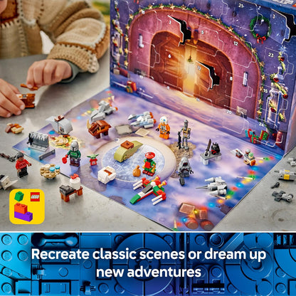 LEGO Calendário do Advento Star Wars 2026-75456 | Brinquedos para meninos a partir de 6 anos, 24 surpresas, figuras do droide IG-11 e de Grogu, 4 minifiguras, ideia de presente de Natal...