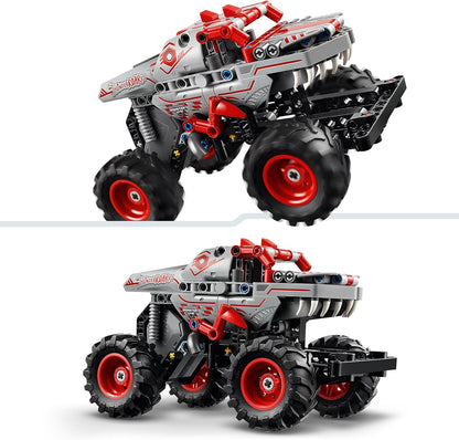 LEGO Technic Monster Jam ThunderROARus Brinquedo de caminhão pull-back - Conjunto de construção de veículos para meninos e meninas com mais de 7 anos que amam brincadeiras criativas - Presente