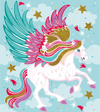 Janod - Brilho Cintilante e Animais de Areia - Atividade de Artesanato Infantil - Kit de Artes e Ofícios - com Areia Decorativa e Brilho Biodegradável - Atividade para maiores de 3 anos,