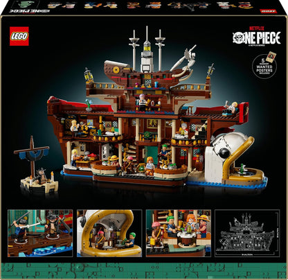 LEGO ONE PIECE O Restaurante Flutuante Baratie - Conjunto de Construção para Adultos - Modelo de Exibição com Interior Detalhado e 10 Minifiguras, incluindo Luffy, Nami e Sanji - Presente de Anime para Fãs - 75640