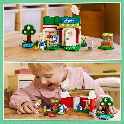 LEGO Animal Crossing Able Sisters Clothing Shop Playset, conjunto de brinquedos de construção com 2 personagens para inspirar dramatizações criativas, presente de aniversário para meninas, meninos e jogadores de 6 anos ou mais