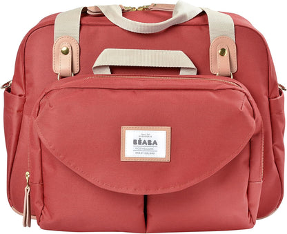 BÉABA - Genève II - Bolsa para Troca de Fraldas - Bolsa para Fraldas para Bebês e Recém-nascidos - Grande capacidade - Trocador - Bolsa isotérmica para lancheira - Sistema de fixação para carrinho