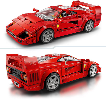 LEGO Speed ​​Champions Superdeportivo Ferrari F40 para construir, modelo de coche de juguete para niños y niñas a partir de 9 años, con minifigura del conductor, decoración de la habitación infantil, idea de regalo 76934