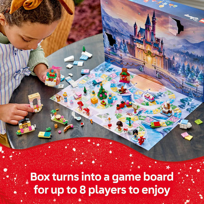 LEGO Calendário do Advento Disney Princess 2026-43298 | Brinquedos para meninas a partir de 5 anos, 24 surpresas, 4 microbonecas e 4 figuras de animais, conjunto de contagem regressiva para o Natal...