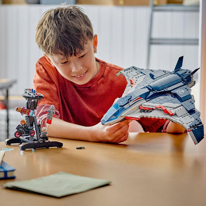 LEGO Marvel Vingadores: Era de Ultron Quinjet - Avião de Super-Herói com Moto e 5 Minifiguras, incluindo Homem de Ferro, Viúva Negra e Ultron - Presente para meninos a partir de 12 anos e fãs adultos - 76325