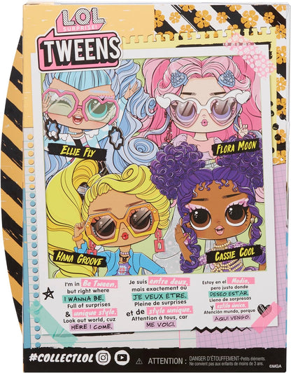 LOL Surprise Tweens - Muñeca de moda Hana Groove - con más de 10 sorpresas y fabulosos accesorios - ideal para niños de 4 años en adelante