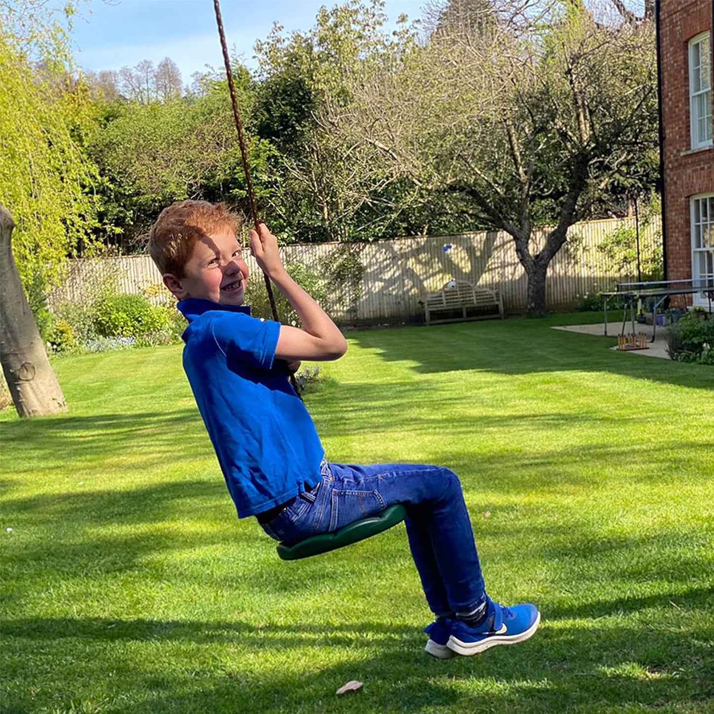 Jaques of London Conjunto de balanços de botões | Assento para balanço de jardim ao ar livre | Equipamentos para recreação infantil ao ar livre | Balanço de jardim infantil | Desde 1795