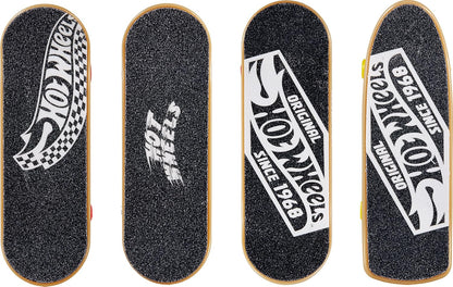Hot Wheels Skate Tony Hawk Fingerboard e Conjunto de Patins Removíveis, 4 Skates Montados, 2 Pares de Patins, 1 Conjunto Exclusivo (Modelos Podem Variar), HNG72