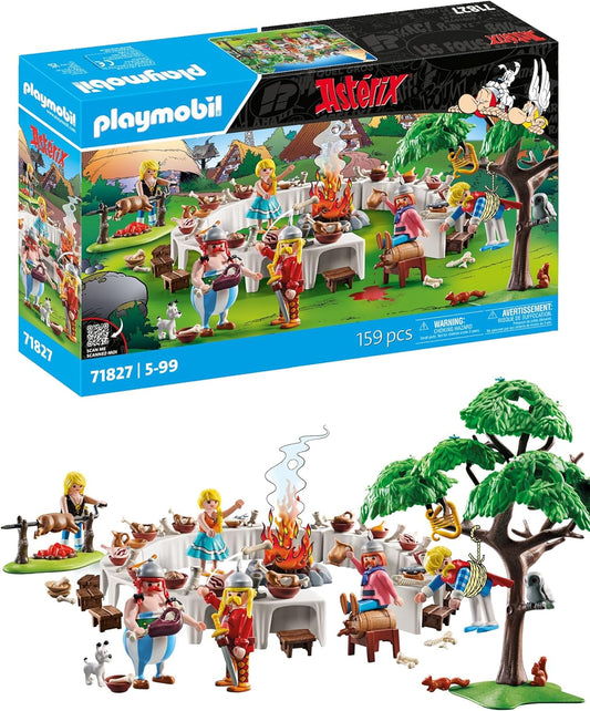 Playmobil | Asterix | A Festa da Vila | Conjunto Asterix | Asterix e Obelix | Brinquedo de Aventura para Crianças a partir de 5 Anos | 71827