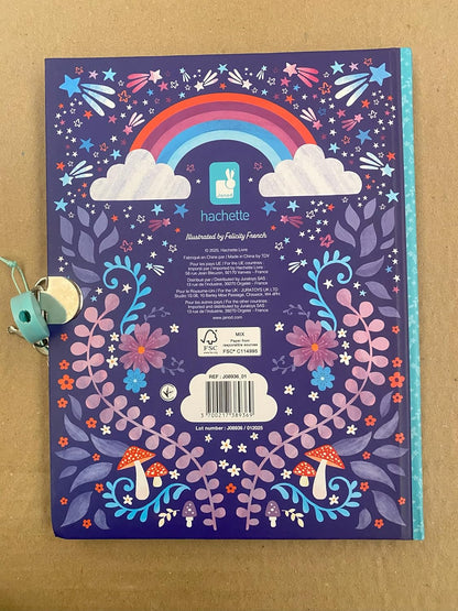 Janod - Caderno Secreto de Unicórnio 128 Páginas - Cadeado de Coração e 2 Chaves - Diário de Menina - 128 Páginas Pautadas - Formato A5 - Papelaria de Unicórnio - Presente - 6 Anos ou Mais - J08936