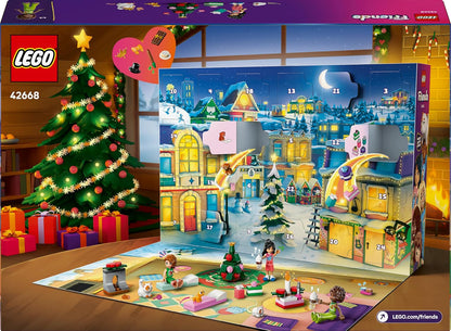 Calendário do Advento LEGO Friends 2025 para meninas a partir de 6 anos - Brinquedos para a contagem regressiva do Natal com 24 surpresas, incluindo 5 mini bonecas, 5 figuras de animais de estimação e acessórios fofos - 42668