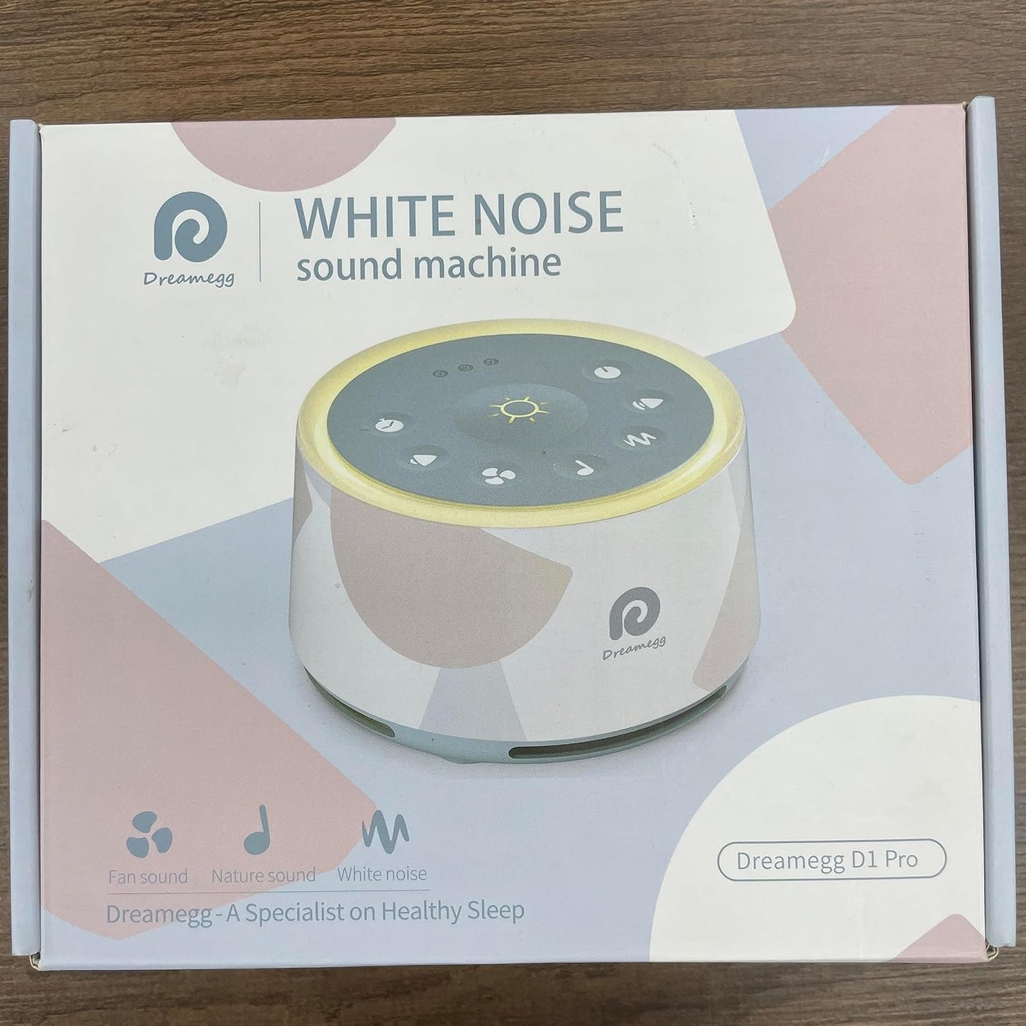 Dreamegg Máquina de ruído branco, máquina de som de sono D1Pro para bebês, crianças e adultos, chupeta de sono para bebês 3 em 1, luz noturna atualizada, 29 sons naturais de alta fidelidade, adequada para dormir em casa, berçário, presente de escritório