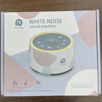 Dreamegg Máquina de ruído branco, máquina de som de sono D1Pro para bebês, crianças e adultos, chupeta de sono para bebês 3 em 1, luz noturna atualizada, 29 sons naturais de alta fidelidade, adequada para dormir em casa, berçário, presente de escritório