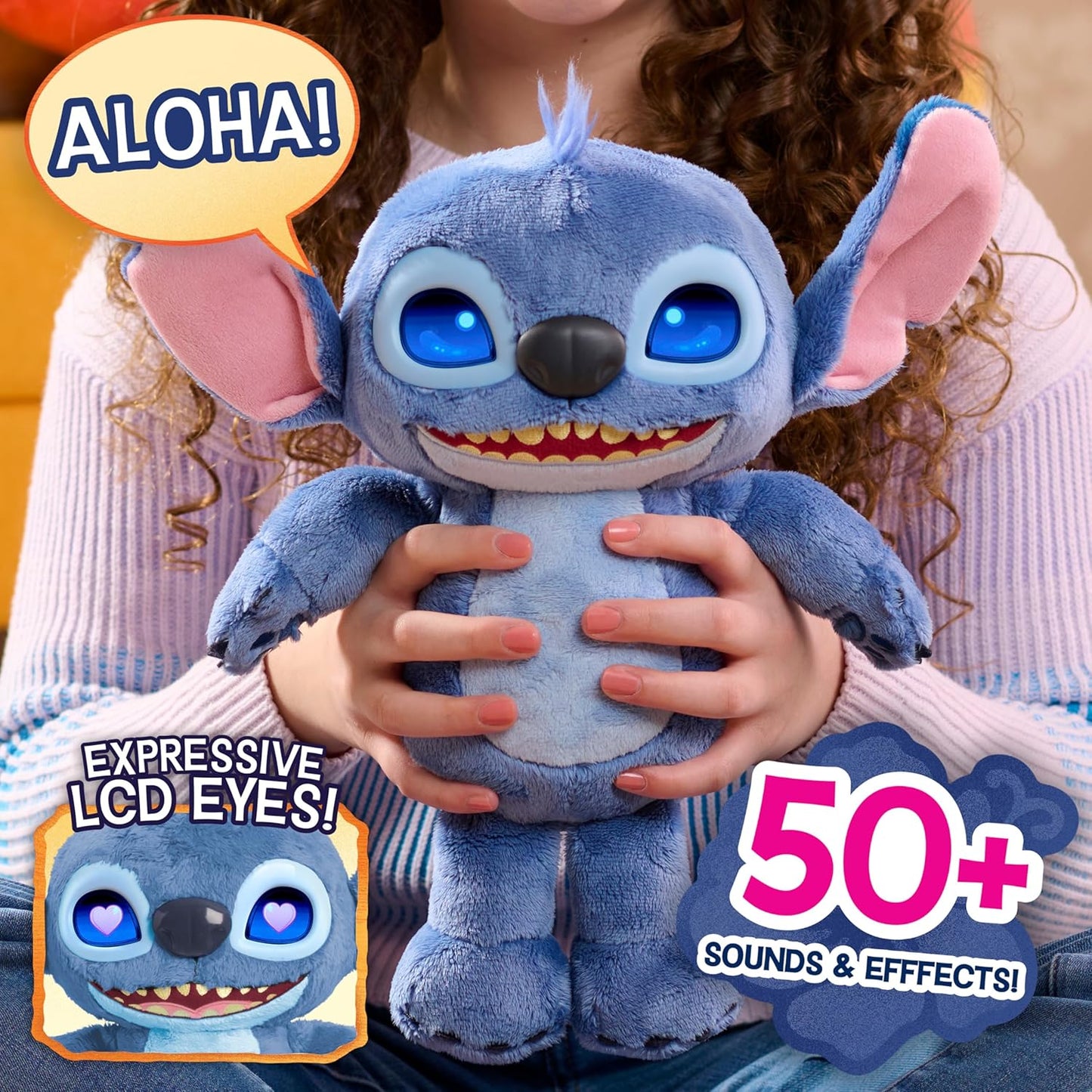 Just Play Pelúcia Stitch com vários humores