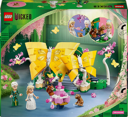 LEGO O Casamento da Glinda Malvada - Brinquedo de Construção com 2 Mini Bonecas e 2 Figuras de Borboletas Articuladas, além de Acessórios - Presente para Meninas a partir de 8 Anos e Fãs do Filme - 75688