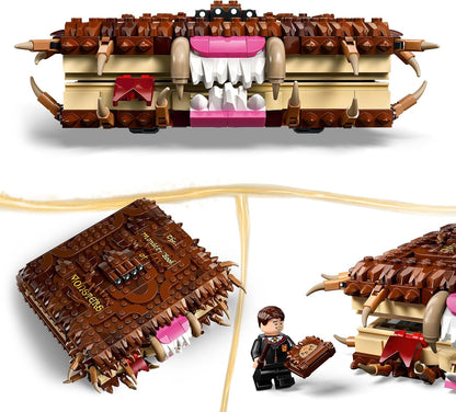 LEGO Harry Potter Monstro Mastigador Livro dos Monstros – Brinquedo Interativo com Motor Retrátil e Boca Mastigadora – inclui Minifigura Neville Longbottom – Presente para Meninos, Meninas e Fãs a partir de 9 anos – 76449