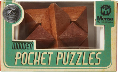Quebra-cabeças de bolso Mensa de madeira (unidade única)