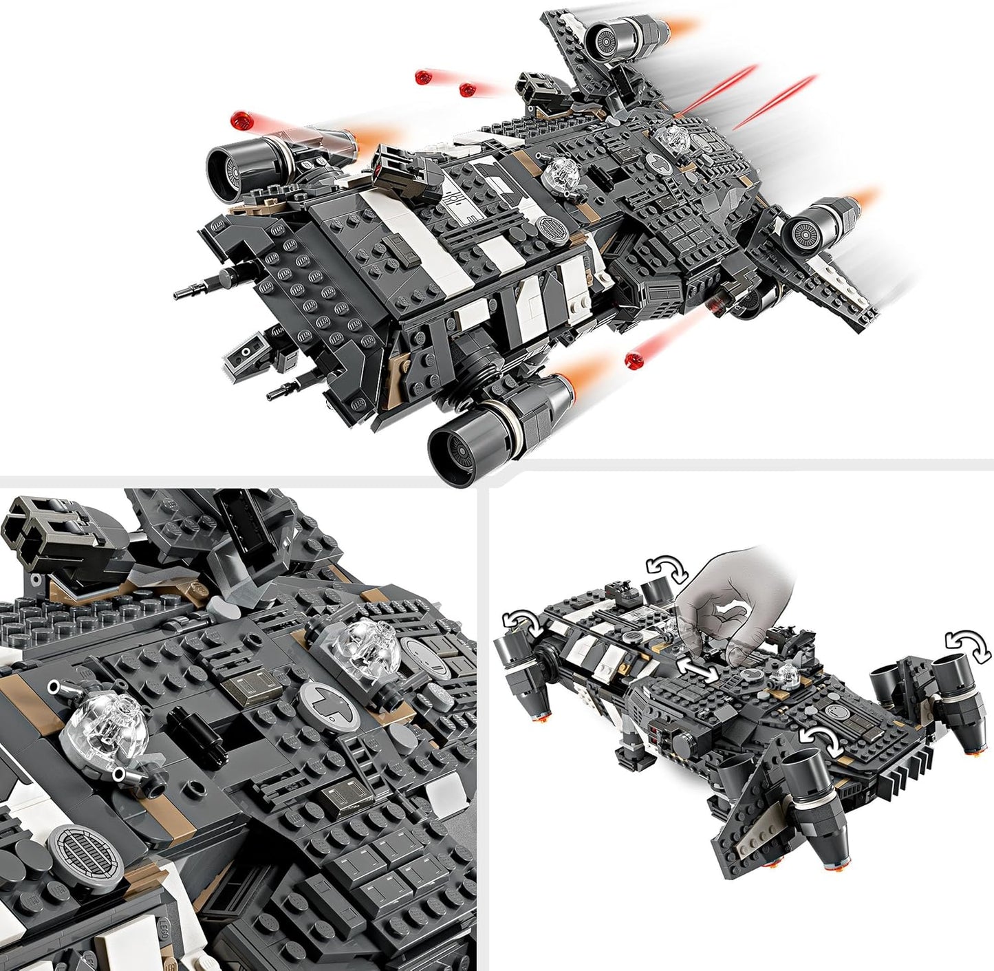 LEGO Star Wars: Skeleton Crew The Onyx Cinder Set, juguete de construcción coleccionable para niños y niñas a partir de 10 años, incluye 5 minifiguras de personajes, idea de regalo para niños y fanáticos