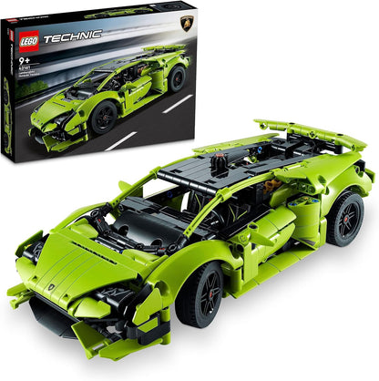LEGO Kit de modelo de carro de brinquedo Technic Lamborghini Huracán Tecnica, conjunto de construção de carro de corrida para crianças, meninos, meninas e fãs de esportes motorizados com mais de 9 anos, ideia de presente colecionável 42161