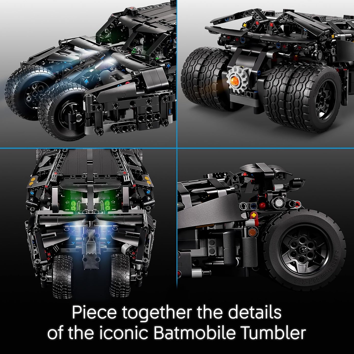 LEGO Technic Batmóvel Tumbler – Carrinho de Controle Remoto – Kit de Modelo do Batman com Direção e Luzes Funcionais – Presente de Aniversário para Meninos a Partir de 12 Anos e Fãs Adolescentes da DC – 42239
