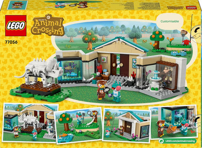 LEGO Animal Crossing Coleção Museu do Blathers - Brinquedo interativo com minifiguras do Blathers e da Lily, além de fósseis de dinossauro e acessórios - Presente gamer para meninas e meninos a partir de 7 anos - 77056