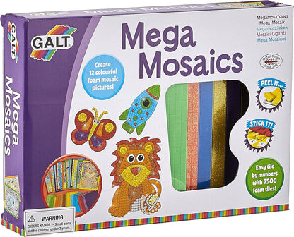 Galt Toys, Mega Mosaicos, Kits de Artesanato Infantil, A partir de 5 anos