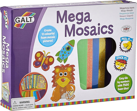 Galt Toys, Mega Mosaicos, Kits de Artesanato Infantil, A partir de 5 anos