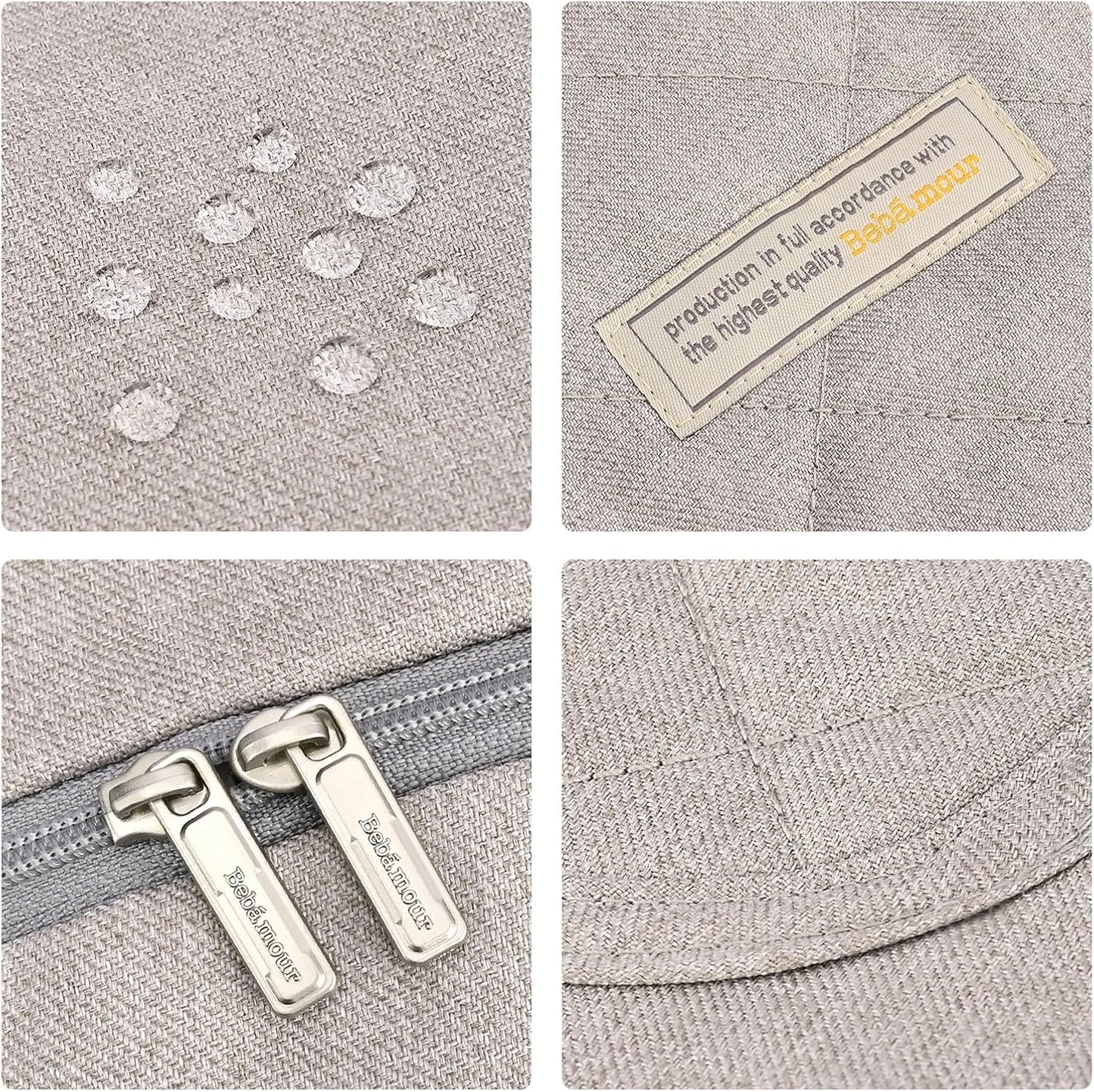 Bebear Capa de inverno para canguru, capa universal com capuz para canguru, adequada para todas as estações, cáqui.