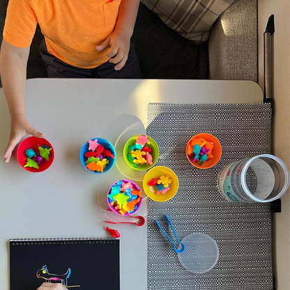 Jaques of London Brinquedos de classificação por cores para crianças pequenas | Brinquedos educativos para crianças de 3, 4 e 5 anos | Brinquedos de contagem subaquáticos | Brinquedos Montessori | Desde 1795