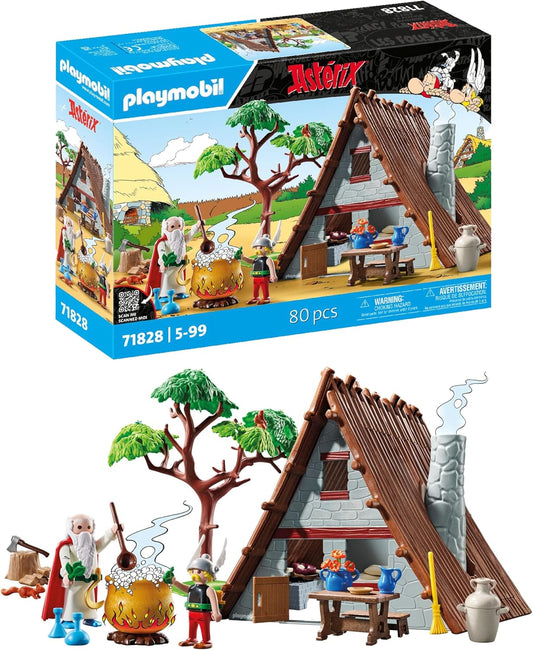 Playmobil | Asterix | Casa do Asterix | Conjunto de Brinquedos Asterix | Asterix e Obelix | Brinquedo de Aventura para Crianças a partir de 5 Anos | 71828