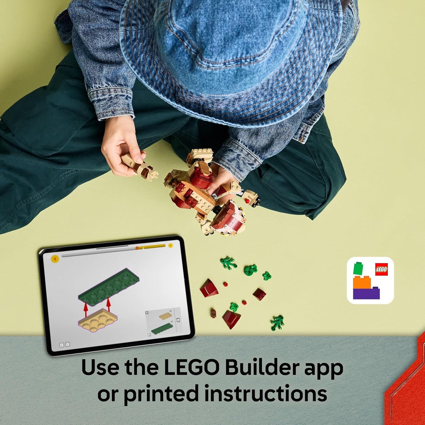 LEGO Jurassic World Bebê Dinossauro Dolores: Aquilops - Figura de Dinossauro de Brinquedo para Brincar e Exibir - Inclui uma Planta com Flores - Presente para Meninos e Meninas a partir de 7 Anos e Fãs do Filme Renascimento - 76970