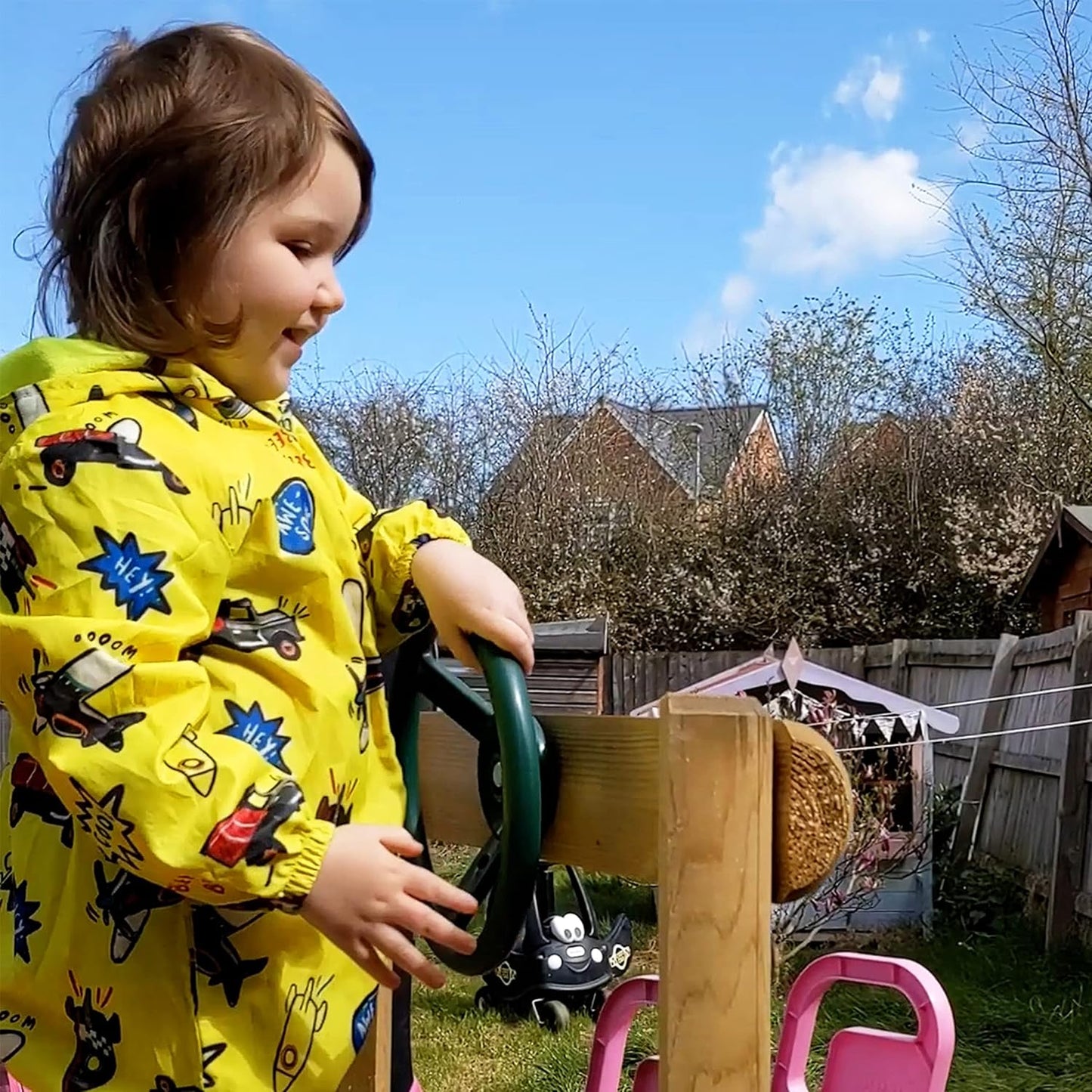 Jaques of London Play House Wheel | Equipamentos para Playground | Acessórios para Estrutura de Escalada | Volante de Brinquedo para Estrutura de Escalada Infantil | Desde 1795