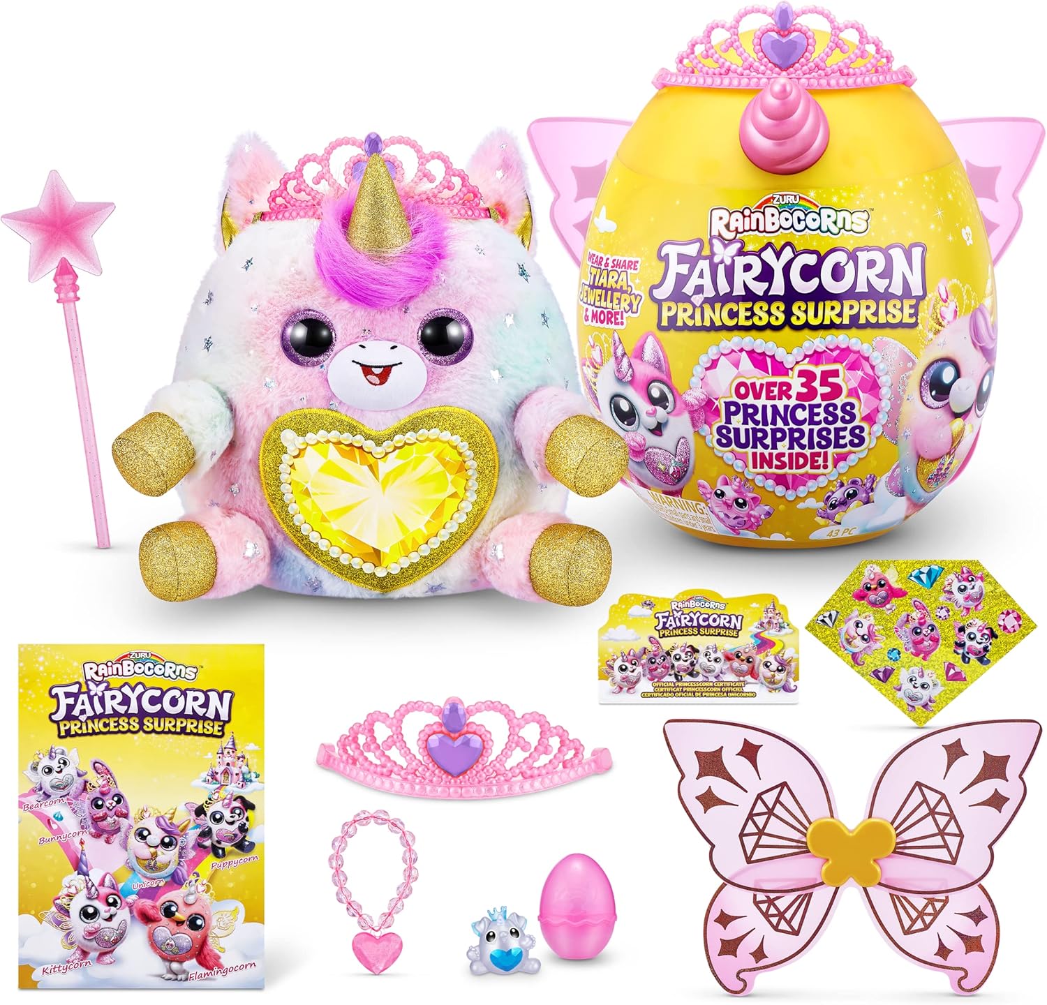 Rainbocorns Fairycorn Princess Série 6 Ruby the Unicorn - Pelúcia cole