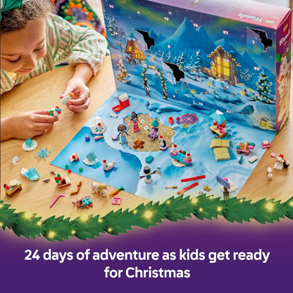 LEGO Calendário do Advento Friends 2026-42698 | Brinquedos para meninas a partir de 6 anos, 24 surpresas, 3 minibonecas, 6 figuras de animais e acessórios, presente de Natal, 211 peças