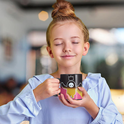 UAU! COISAS Fall Guys Gaming - Caneca de Revelação Frenzy Team Yellow Heat | Revela Bean e Crown | Produtos Oficiais, Colecionáveis, Brinquedos e Presentes | para Fãs, Fall Guys - Frenzy Team Yellow, Black