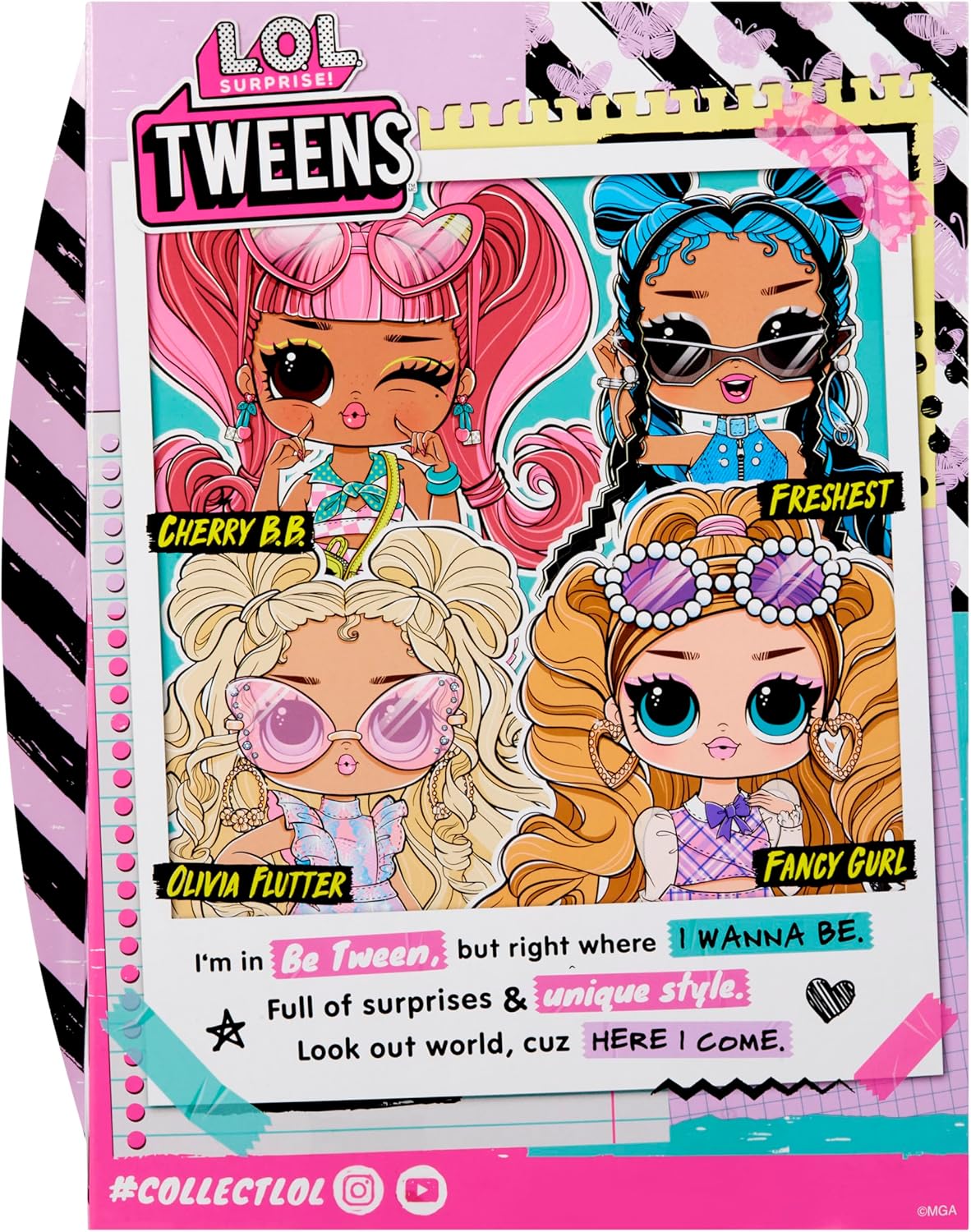 L.O.L. Surprise! Tweens Core Doll - Olivia Flutter - Inclui 1 boneca fashion, vem com roupa e acessórios, 4 para colecionar
