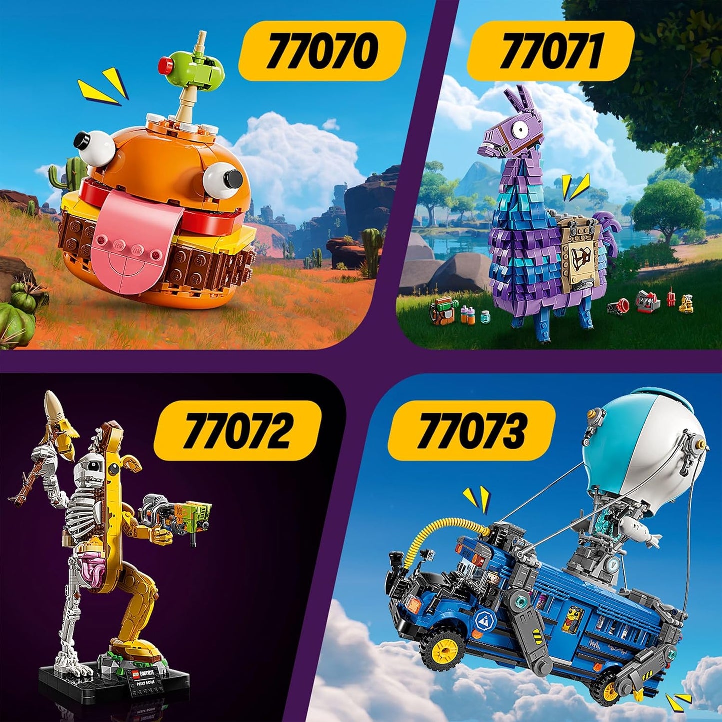 LEGO Conjunto de hambúrguer Fortnite Durrr, brinquedo de construção de personagens de videogame para meninos e meninas de 9 anos ou mais, figura colecionável, presente de aniversário criativo para crianças, adolescentes e jogadores