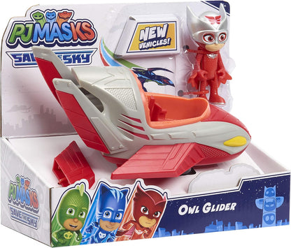 PJ Masks Conjunto de Brinquedo  "Save the Sky" com Figura da Corujita (Owlette) – Presente para Crianças (JP PJMC1200)