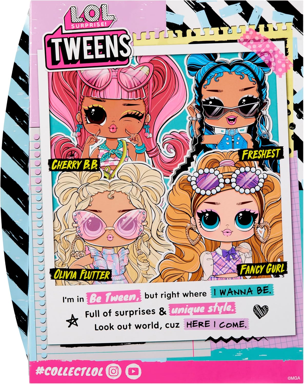 L.O.L. Surprise! Tweens Core Doll - Freshest - Inclui 1 boneca fashion, vem com roupa e acessórios, 4 para colecionar