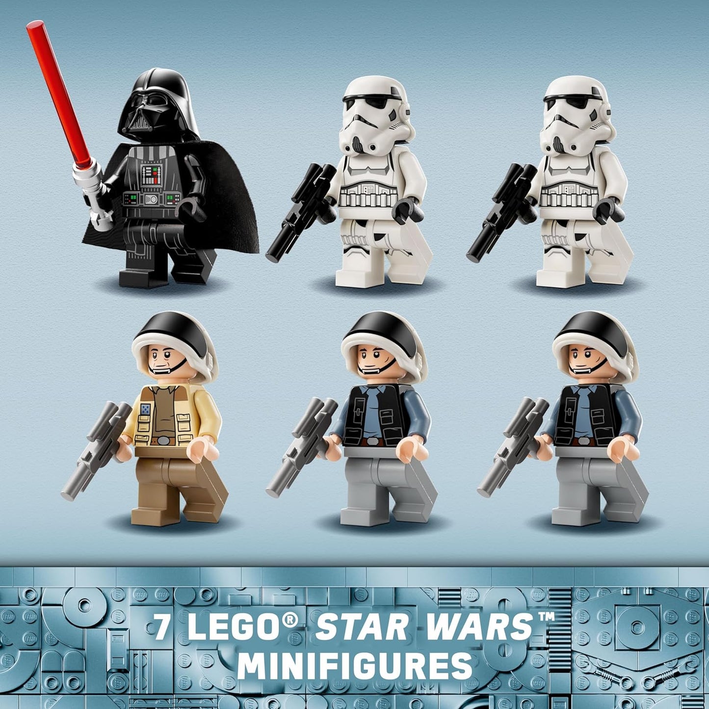 LEGO Conjunto de 25 anos do Star Wars Millenium Falcon para adultos, kit de modelo de veículo colecionável da nave estelar New Hope, decoração de casa ou escritório, presentes de aniversário para homens, mulheres e fãs 75375