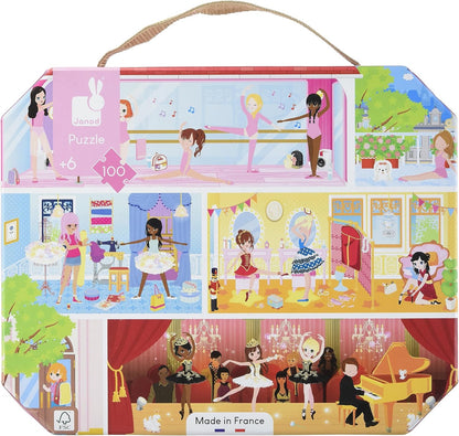 Janod Rainstick de madeira - Coleção Pure - Brinquedo de aprendizagem precoce - Habilidades motoras finas e concentração - Estimulação visual e auditiva - Tinta à base de água - a partir dos 6 meses de idade, J05208