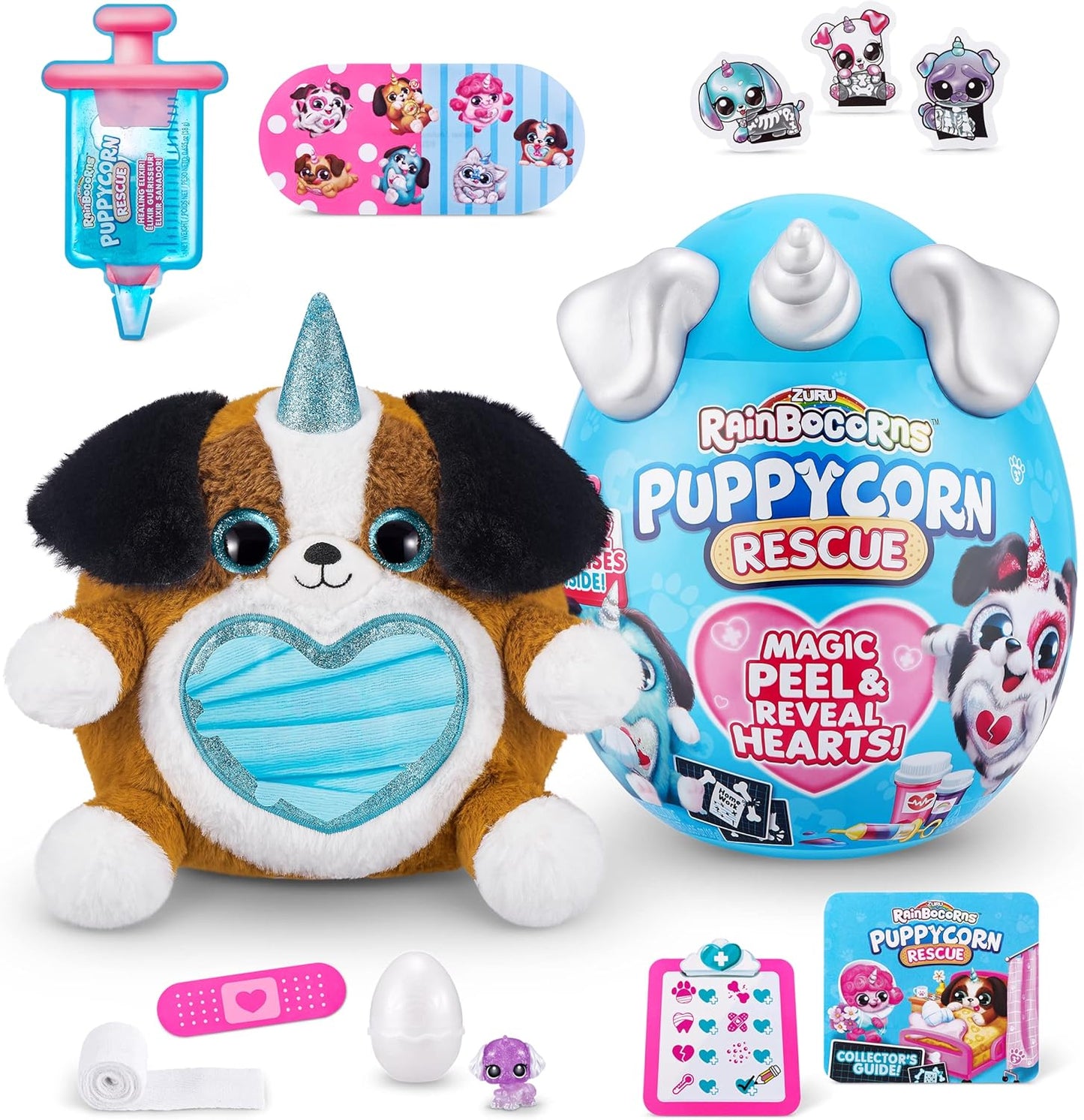 Rainbocorns Puppycorn Rescue Surprise, Surprise Plush Pet Unboxing (estilo pode variar)