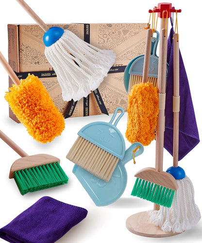 Jaques of London Conjunto de limpeza infantil | Brinquedos de madeira para crianças pequenas | Brinquedos de faz de conta | Desde 1795