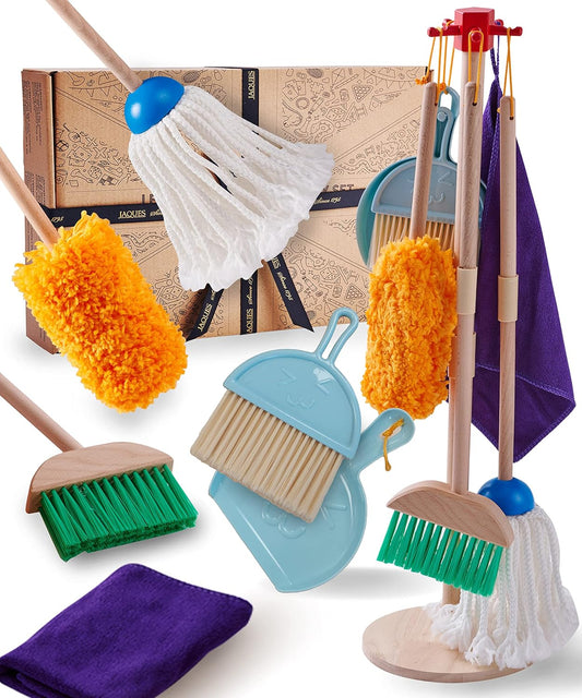 Jaques of London Conjunto de limpeza infantil | Brinquedos de madeira para crianças pequenas | Brinquedos de faz de conta | Desde 1795