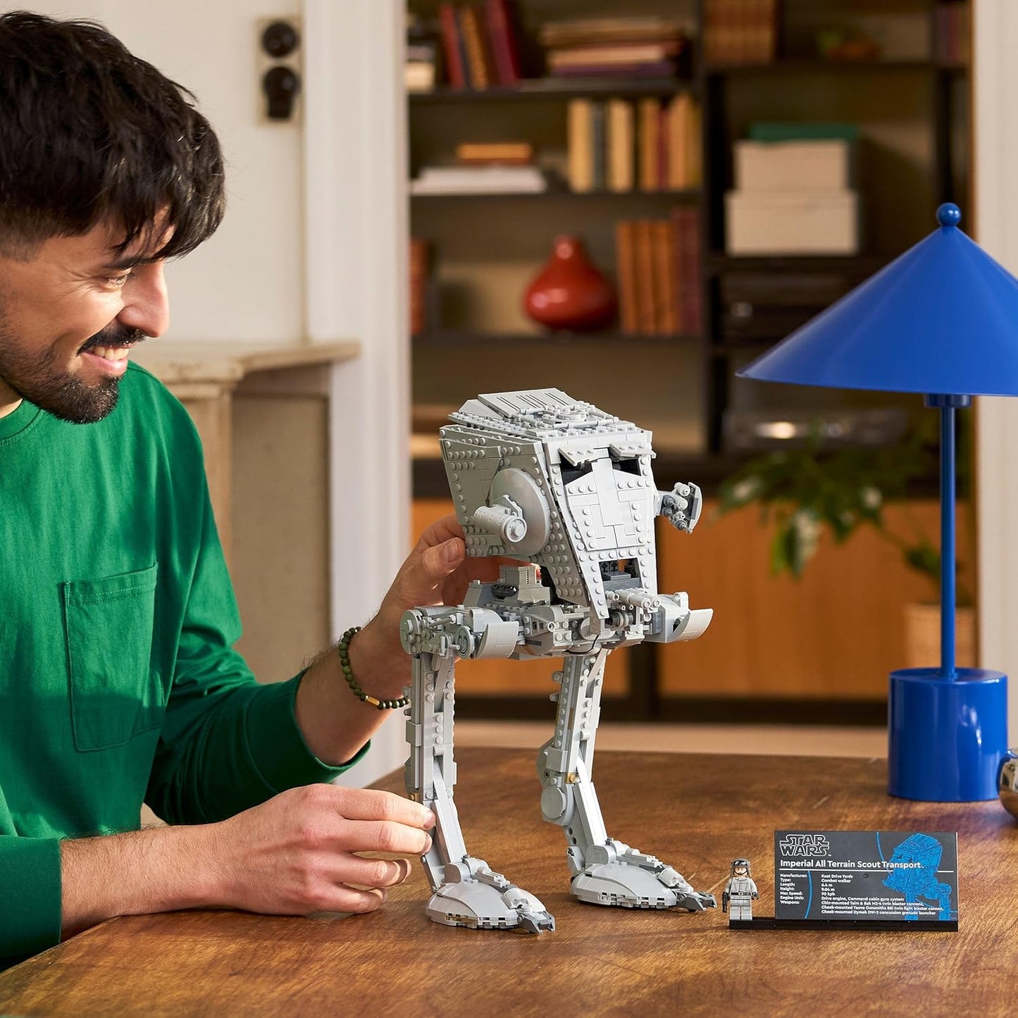 LEGO Star Wars 75417 AT-ST Walker - Kit de Modelo de Exibição UCS para Adultos com Minifigura e Placa Informativa - Presente Colecionável para Fãs