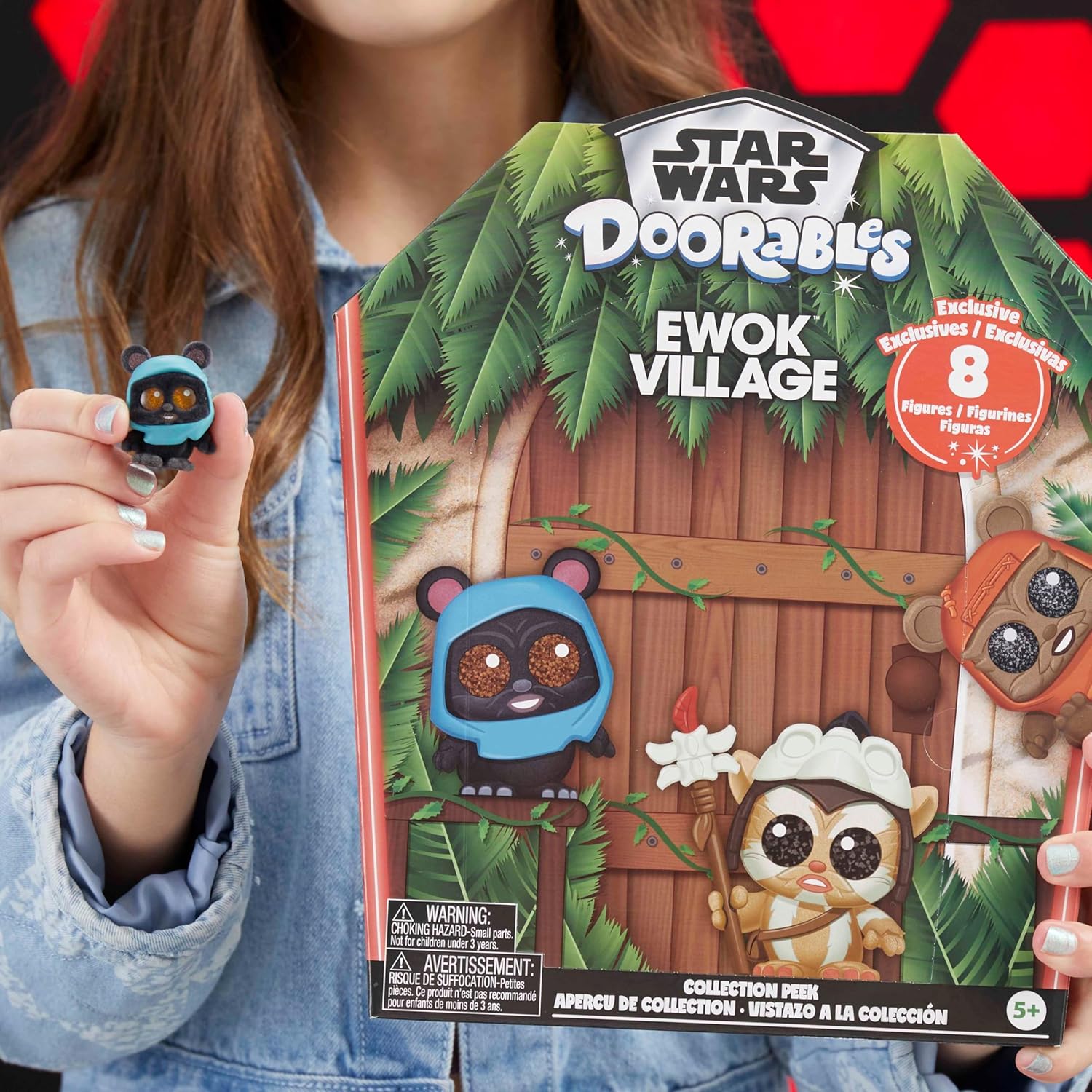 Just Play Dê uma olhada na coleção Ewok de Star Wars do Doorables
