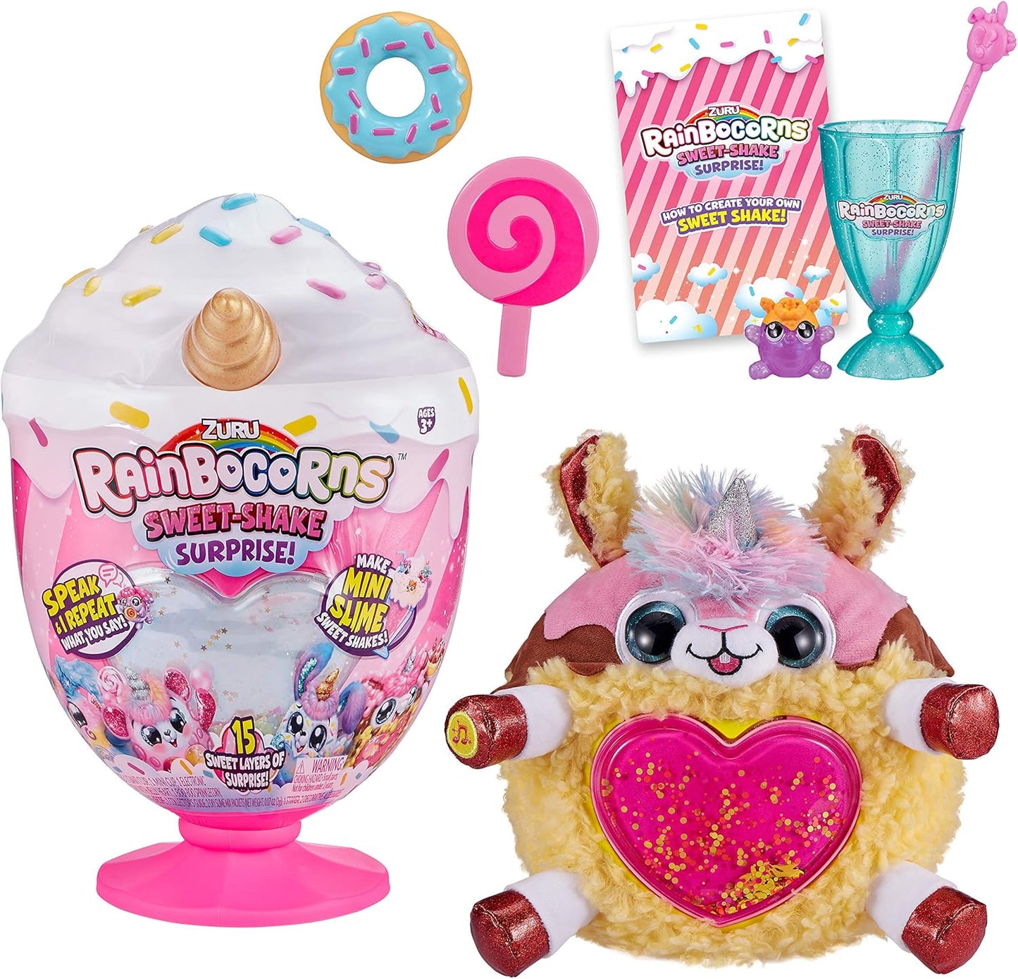 Rainbocorns ZURU 9212D Doce Shake Surpresa, Lhamacorn