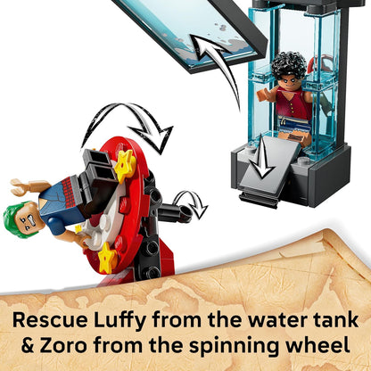 LEGO ONE PIECE Tenda de Circo do Buggy, o Palhaço - Brinquedo Interativo com 4 Minifiguras, incluindo Luffy, Nami e Zoro, além de 2 Cartazes de Procurado - Presente de Anime para Meninos, Meninas e Fãs a partir de 8 Anos - 75637